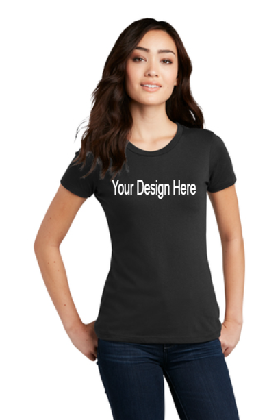 Custom Front & Rear Print T-Shirt -Women's